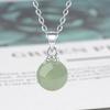 [Fábrica] Colgante de jade hetiano de imitación simple de Minfeng Hanfu, colgante de jaspe para mujer, accesorios de cadena de clavícula