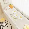 Tapete para Janela de Canto de Quarto Principal de Celebridade da Internet Desenho Animado Decoração de Quarto de Princesa Tapete de Varanda Absorvente de Água Todas as Estações Tapete para Janela de Canto Falso Caxemira