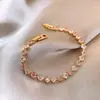 Pulseira Color Block Quadrada de Zircônia Doce e Simples Estilo Coreano, Toque de Luxo Leve e de Alta Qualidade, Acessório de Mão Versátil Moderno e Exquisito para Mulheres