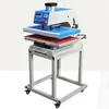 Prensa Neumática Automática de Transferencia Térmica para Mochilas, Zapatos, Etiquetas de Cuello, Máquina de Fotos, Máquina para Estampar Logos, Máquina de Planchado con Strass para Bricolaje