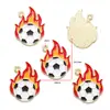 Chaveiro Pingente de Liga Metálica DIY com Gotejamento de Óleo Copa do Mundo Esportiva Futebol Pingente de Emblema Comemorativo W538