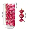 Suministros de Decoración Navideña Hielo Recubierto Pintado Caramelo Hielo Pick Caña Árbol de Navidad Decoración Props Ventana Regalo Colgantes