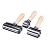 Herramientas Manuales DIY Para Dar Forma Al Borde De Cuero Rodillo Prensador Borde De Cuero Rodillo Prensador De Cuero Borde Sólido De Cuero Mango De Madera Real Rodillo De Piel De Vaca