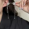 Clip de Oreja de Mariposa Exquisito de Lujo Ligero con Borla Sin Agujeros en las Orejas Diseño de Nicho Elegante Clip Largo para Hélice de Oreja Colgante de Oreja Accesorios para Orejas