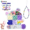 Cuentas Sueltas Caja de Osos Accesorios para Pulseras de Niños Set de Cuentas Accesorios para Enhebrar DIY Kit de Materiales para Pulseras Pulsera