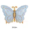 Nuevo producto transfronterizo: globo metálico de mariposa de color sólido mate para decoración de fiestas de cumpleaños de niñas y reuniones festivas
