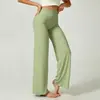 Pantalones Largos Deportivos Fitness Yoga Pierna Ancha Rectos para Mujer Levanta Glúteos Sueltos Trasero de Durazno Correr Casuales Exteriores Lu