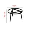 Suporte de Pé de Mesa Redondo de Ferro e Metal para Varanda Mesa de Chá Pé de Sofá Combinação de Placa de Rocha Mesa de Café Mesa Lateral Suporte de Pé