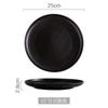Almacenamiento de Cerámica Plato para Bistec Esmerilado Fondo Plano con Borde Plato Plano Vajilla de Hotel Restaurante Occidental Plato Hondo Hogar