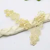 Accesorios de joyería hechos a mano para bricolaje, cobre fundido galvanizado, material para horquilla, encaje coreano, flor de conexión, pieza de flor hueca