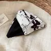 Novo Grampo de Garra Assimétrico Patchwork Pintura a Tinta Chinesa Estilo Chinês Atmosfera Grampo Tubarão Design de Nicho Grampo de Cabelo Acessórios de Cabelo para Mulheres