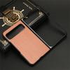 Funda para teléfono Google Pixel Fold con tapa plegable trasera, funda de cuero, funda protectora de cuero de pigmento puro, patrón de oveja