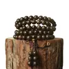Contas soltas Sheng Guibao, contas redondas de madeira maciça, material antigo de alta densidade, finamente polidas, acessórios para pulseira DIY, contas decorativas, contas budistas, atacado