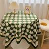 Toalha de mesa ins estilo pastoral pequeno floral coração da menina estudante dormitório mesa decoração fundo pano foto piquenique tapete pano