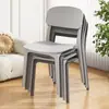 Cadeira de Plástico para Uso Doméstico, Cadeira de Jantar Espessa Estilo Nórdico com Encosto, Cadeira de Mesa de Jantar, Cadeira de Jantar Comercial, Banco Moderno Simples Confortável