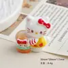 Acessórios de Resina DIY Desenho Animado Joias Hambúrguer Estéreo Gato Cola de Creme Grampo de Cabelo Capa de Celular Fivela de Sapato Pingente de Chaveiro