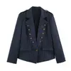 Blazer feminino listrado solto estilo europeu e americano outono 2026 cor da imagem fonte da fábrica da marca 83175
