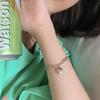 Pulsera Simple Ins Love para Mujer Diseño Nicho Japonés y Coreano Dulce y Cool Colgante de Corazón Hip-Hop Distintiva Pulsera Combinable