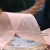 Cinta de Gasa de Seda de Pescado con Bordes de Colores Lazo DIY Decoración de Boda Pastel Empaque Mate Cinta para Accesorios de Cabello Color Caramelo