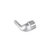 Conector de Codo Roscado Externo de Acero Inoxidable 304 Ángulo Recto Tubería de Agua Manguera Tubería Flexible Tubería de Aire Inserto de Barbilla Junta de Bambú