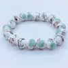 Pulseira de cerâmica com aparência sofisticada, estilo étnico dly, pulseira trançada feita à mão, joia com senso de cor de esmalte, pulseira atacado