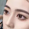 Pescado Xiaoya X09 pestañas inferiores pestañas postizas femenina natural simulación pieza completa tallo fino transparente injerto maquillaje de novia