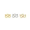Chapado en Cobre Oro Real de 18K Hebilla de Melón Hebilla S Hebilla W Hebilla M Accesorios para Collar DIY Hebilla de Conexión para Cadena de Mano y Pie Hebilla de Cobre B59