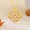 Popular collar de calabaza de esmalte en Xiaohongshu, cadena para la clavícula de estilo chino retro de lujo ligero para mujer, regalo de alta gama para el Festival Qixi