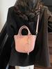 Comercio Exterior Bolso Satchel de Cubo de Estilo Extranjero de Alta Gama para Mujer 2025 Nueva Moda de Primavera y Verano Bolso de Hombro Bolso Cruzado Casual