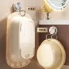 Gancho de Ventosa para Bacia de Ferro Gancho de Ventosa para Banheiro Vaso Sanitário Prateleira de Armazenamento Gancho Multiuso Pendurado na Parede sem Furos