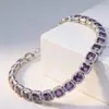 Pulseira Quadrada Grossa Cruzada Mais Vendida Microincrustada Moda Tendência Simples Pulseira Incrustada com Zircônia Venda Direta da Fábrica