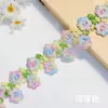 Cor Sólida Renda Bordada Solúvel em Água Hanfu Lolita Roupas Femininas e Infantis Acessórios Decorativos Artesanais DIY Atacado em Estoque