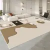 Alfombrilla Antideslizante de Lujo Ligero para Sofá de Sala de Estar Estilo Crema, Alfombra Lavable para Mesita de Noche de Dormitorio, Ventana Saliente, Mesa de Café
