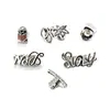 Set de Brazaletes de Diente Único Hip-Hop Europeo y Americano, Varios Diseños de Letras y Florales, Brazaletes Dorados Incrustados con Diamantes, Brazaletes Hip-Hop Transfronterizos