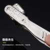 Pinza para barbacoa colgante de estilo coreano, pinza de acero inoxidable para alimentos, pinzas para hornear pan, pinza para barbacoa, pinza para carne, pinza para cafetería