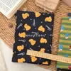 Tecido floral 100% algodão 40 fios com estampas fofas de desenhos animados de queijo, xícara de chá e cogumelos para roupas femininas e infantis, roupas de casa e bolsas DIY