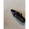 Versión de Piel de Oveja de Zapatos Mary Jane de Moda de Estilo Bohemio de Nicho con Diseño Oculto para Aumentar la Altura, Zapatos de Mujer con Punta Cuadrada y Correa Única