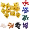 Dados digitales de 8 caras con patrón de mármol perlado multicolor, accesorios de juguete pequeño Xi Yin transfronterizos, juego de 10 piezas