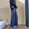 Pantalones cortos vibe diseño oversize sentido de la moda sentido nicho pantalones de calle llamativos para hombre sentido vertical pantalones de pierna ancha con abertura