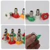 Bico de quatro cores, disponível para vendas transfronteiriças, bico de pistola de água de conexão rápida para máquina de lavar carro de alta pressão de 1/4 de polegada, bico rápido em leque