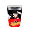 Suministros para Fiesta de Cumpleaños Infantil de Mickey Mouse Rojo Transfronterizo Plato de Papel Mantel Montaje de Mesa para Pastel