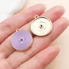 Accesorio de aleación con goteo de aceite, nota musical de guitarra, violín, piano, colgante para collares, llaveros y joyería DIY