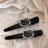 Nuevo Estilo Coreano Negro Pinza de Pato Negra Pinza para Flequillo Tocados de Gama Alta Accesorios para el Cabello Pinza para Cabello Roto Pinza para el Cabello de Gato Linda Femenina