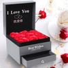 Joyería de Plata Esterlina S925 Caja de Regalo Rosa Cajón Flor Eterna Regalo Día de San Valentín Fábrica Una Pieza