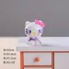 Miniatura Sentada Hello Kitty Accesorios de Resina Bolsa Sorpresa Adornos Pequeños Piezas de Accesorios Hechas a Mano DIY