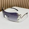 Óculos de Sol Vintage Peça Única Cobra Feminino Milênio Ins Alto Nível Cyber Celebridade Resistente a UV Óculos de Sol Côncavos
