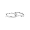 Anillo de pareja de plata pura s999 Día de San Valentín estrella Mar diseño simple de lujo ligero nicho sentido de diseño anillo para hombre y mujer