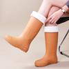 2026 Moda Transfronteriza Botas de Lluvia de Caña Alta para Mujer Botas de Lluvia Antideslizantes Zapatos de Goma Impermeables Botas de Lluvia Versátiles Casuales Botas de Agua Zapatos Impermeables