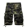 Comercio exterior verano Comercio exterior nuevo para hombre holgado casual peto de cinco puntos pantalones cortos camuflaje talla grande multibolsillos pantalones medios