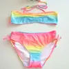 Liquidação de Moda Praia para Crianças, Tamanhos Variados para o Feriado, Multicor e Multiestilo, Tamanhos Grande, Médio e Pequeno para Meninas, Maiô Peça Única e Biquíni para Brincadeiras na Água